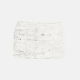 OW Collection JOSEFINA Mini Skirt Skirt 001 - White