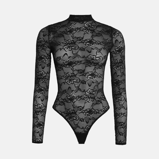 OW Collection LYDIA Lace Bodysuit Bodysuit 121 - Black