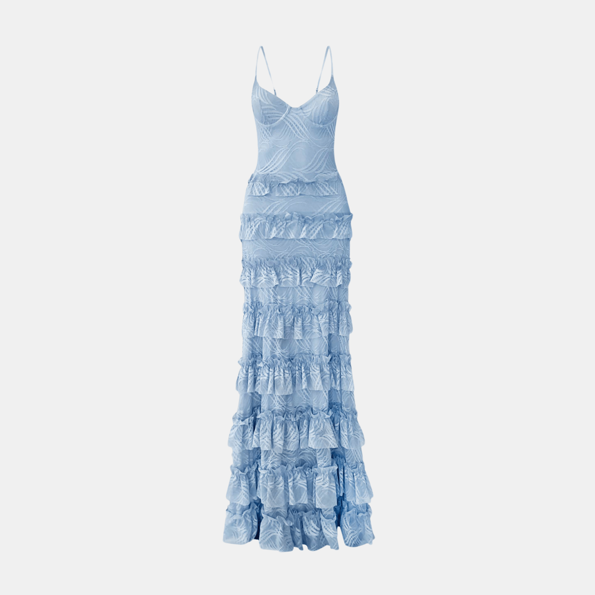 OW Collection | MARINA Maxi Dress | Ash Blue Ash Blue / M OW Collection | MARINA Maxi Dress | Ash Blue Ash Blue / M