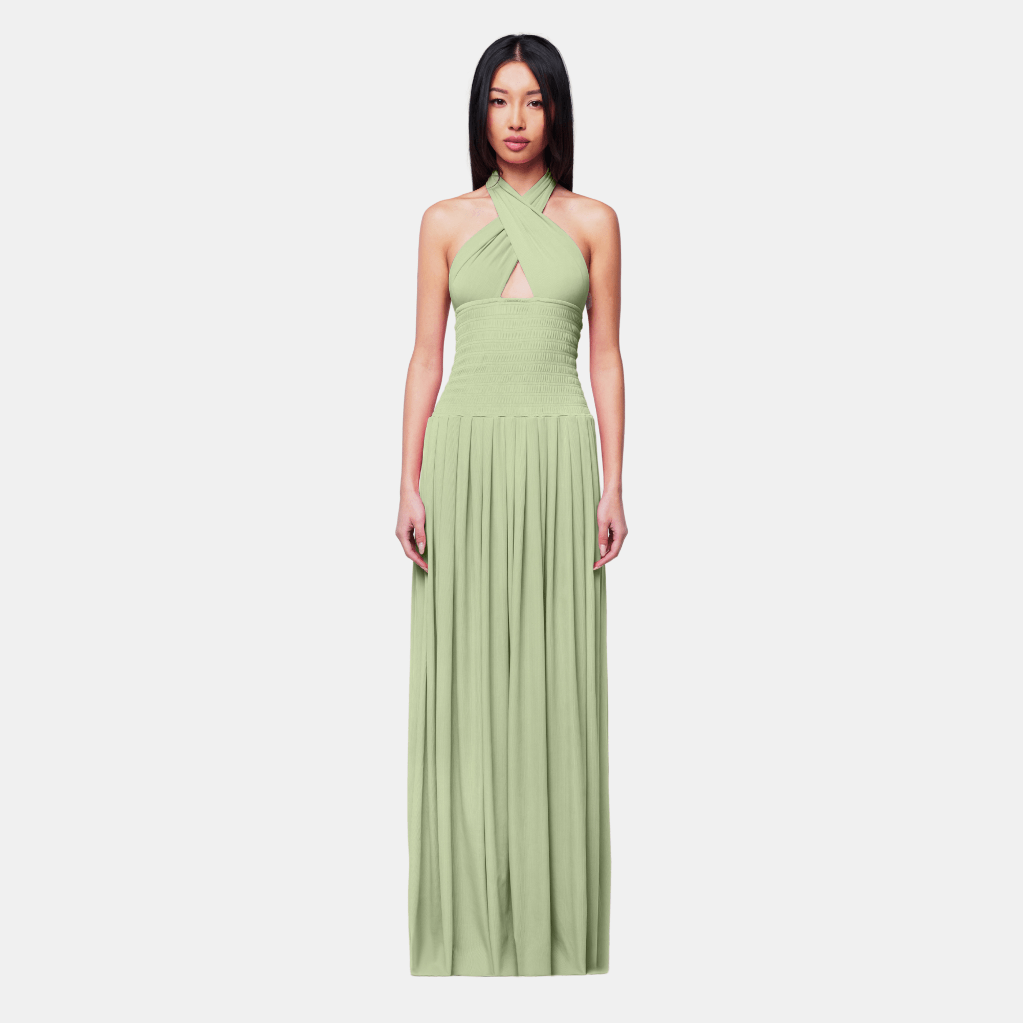 pear green dress (US Exclusive)Twins Pear Blossom Corset Dress Green / XS