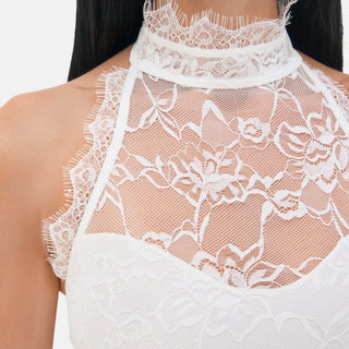 OW Collection SELAH Lace Top Top 001 - White