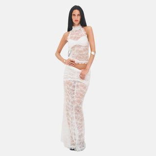 OW Collection SELAH Lace Top Top 001 - White