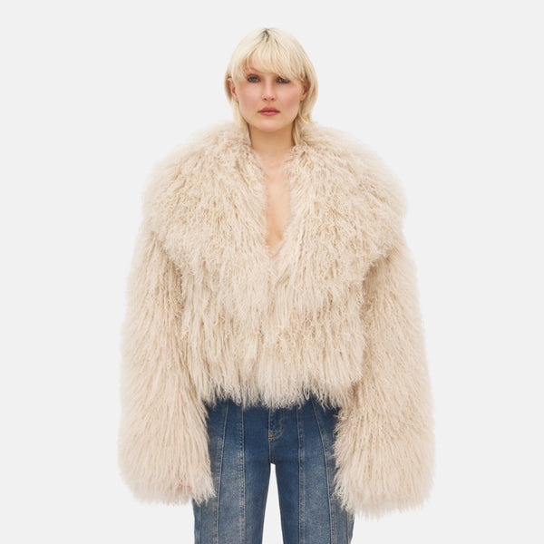 THEA Fur Jacket | Tibetan Lamb Fur Jacket | OW Collection