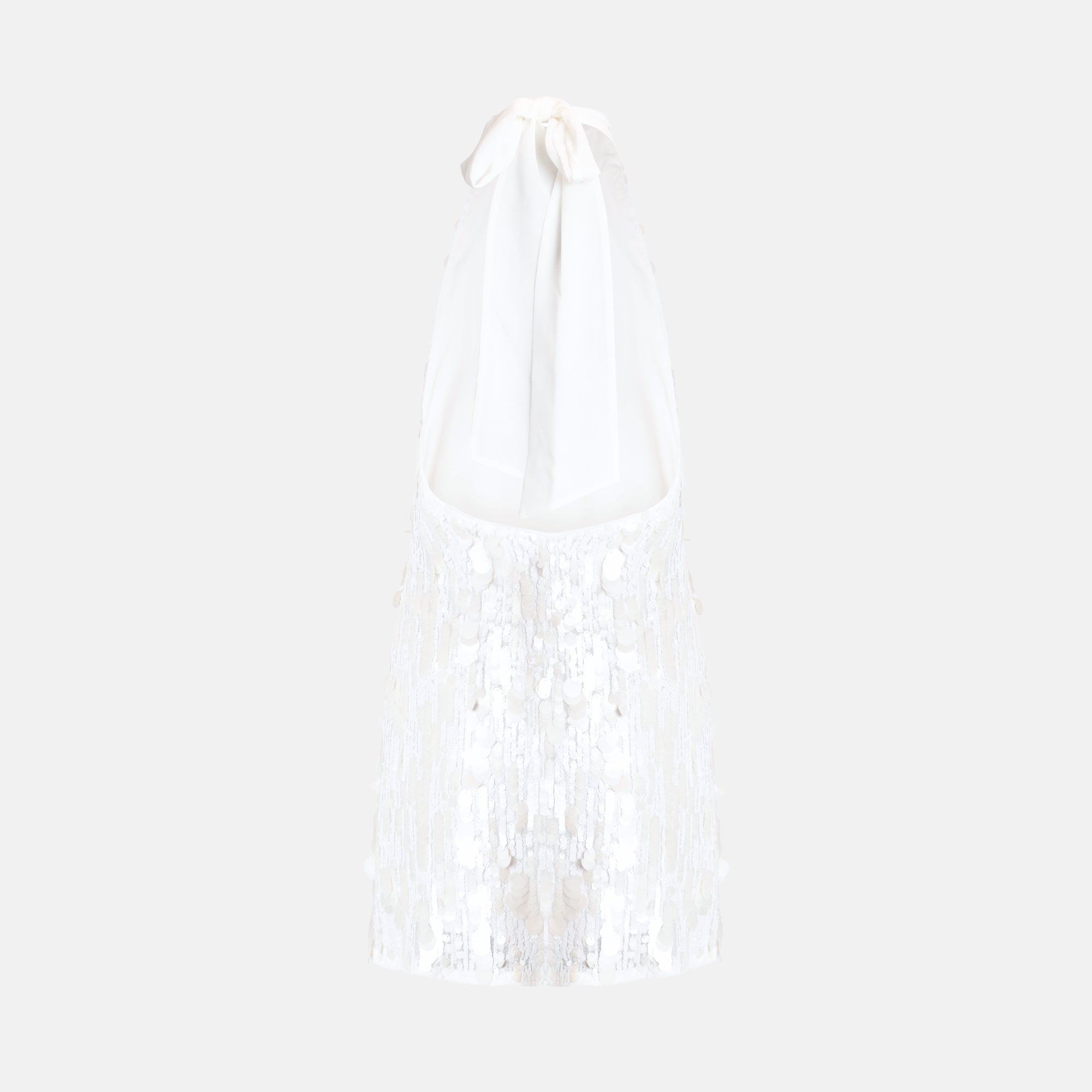 white by vera wang wrap sequin mini dress OW Collection Wynn Mini Dress in White