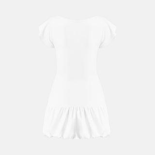 OW Collection ZARIA Mini Dress Dress 001 - White