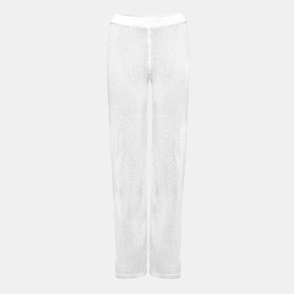 OW Collection OLIVIA Crochet Pants Pants 059 - OW White
