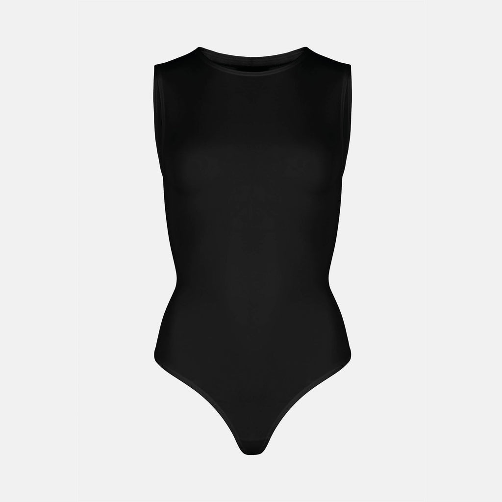 OW Collection TankTop Bodysuit Bodysuit 002 - Black Caviar